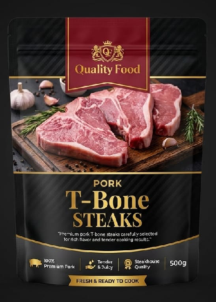 Pork T-Bone Steaks (500g)