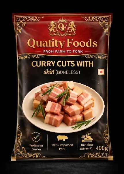 Pork Curry Cuts with Skin (Boneless)