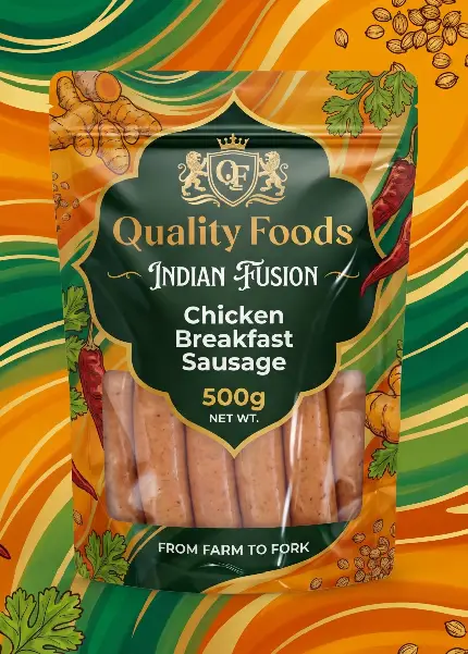 Indian Fusion Chicken Breakfast Sausage